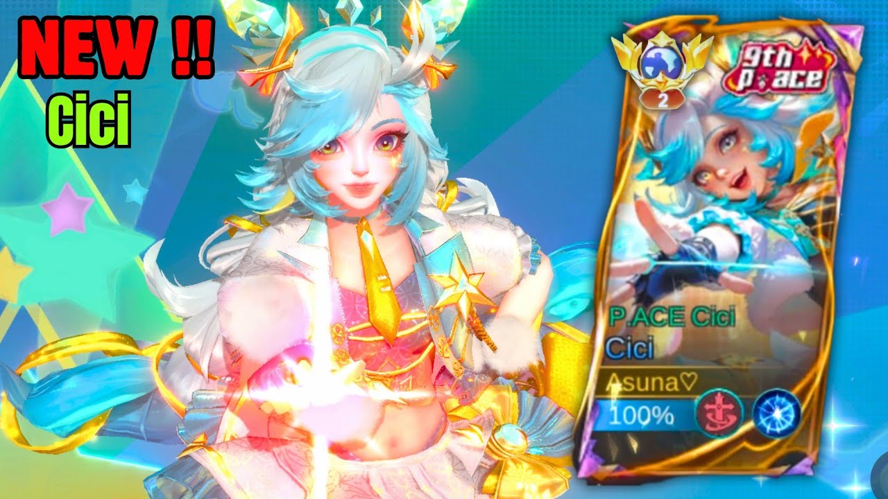 Finally!! 9th P.ACE Cici skin Gameplay IS HERE !! Cici Mobile Legends