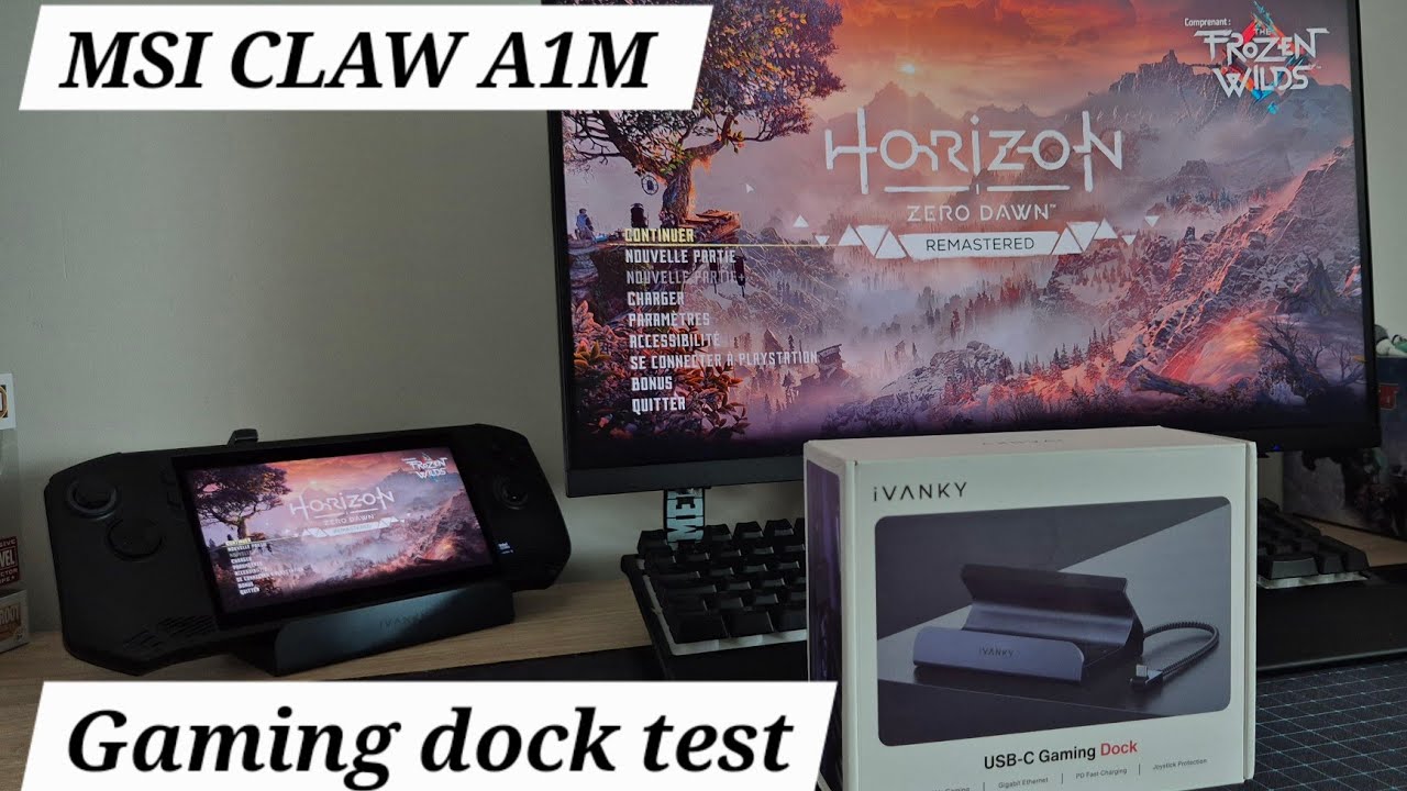 MSI CLAW A1M WITH GAMING DOCK IVANKY