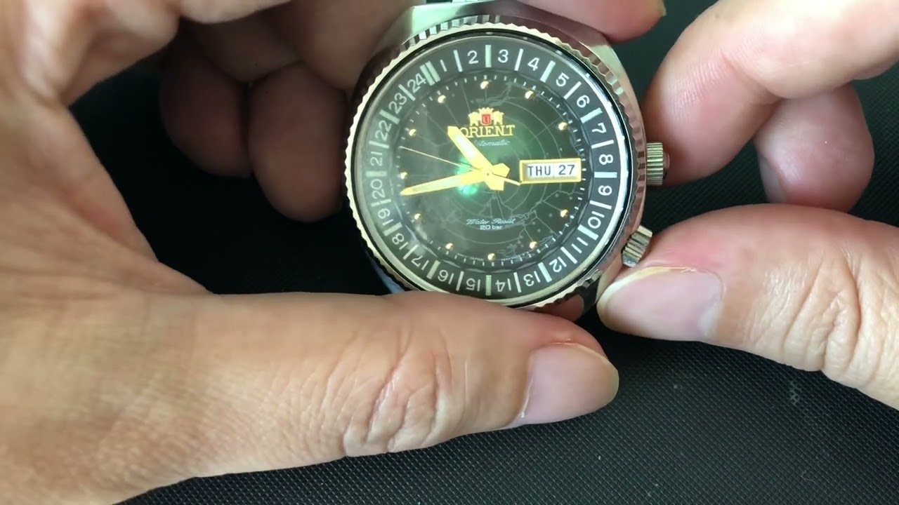 Orient Mechanical Revival Watch World Map Diver Forest Green Dial RA-AA0E02E, a review