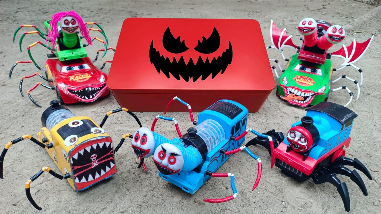 Bermain Kereta Api Hantu Laba-laba, Thomas and Friends, Mobil laba-laba, Laba-laba Raksasa #41 