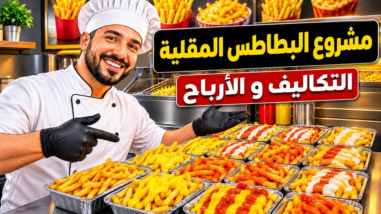 مشروع كشك بطاطس مقلية شيبس محل بطاطا مقلية مشروع مربح جدا غير مكلف