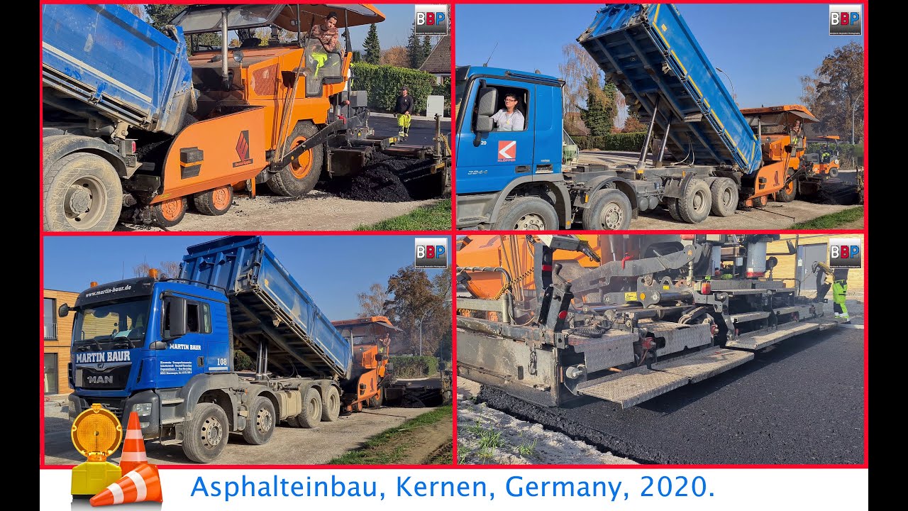 🚧 Asphalteinbau / Paving Job 🚧, Kernen, Germany, 2020.