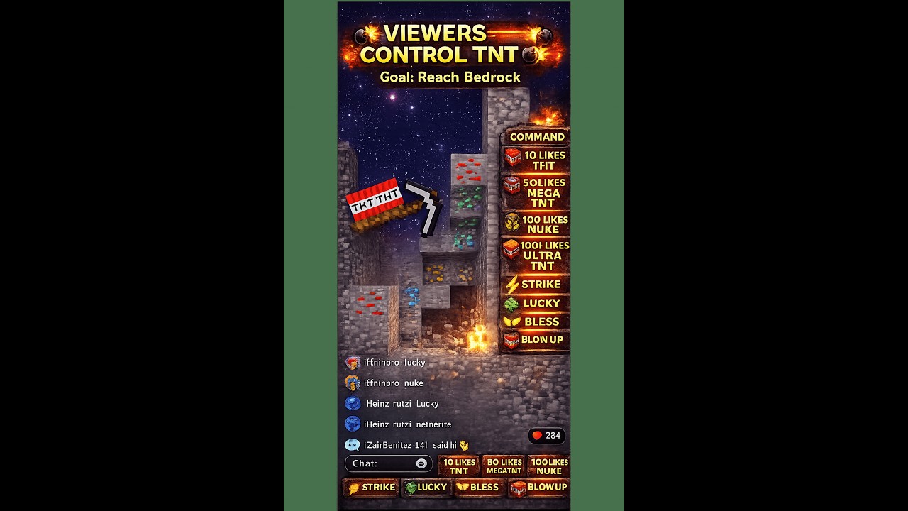 LIVE 🔥 Viewers Control TNT in Minecraft! 💣 Road to Bedrock2️⃣