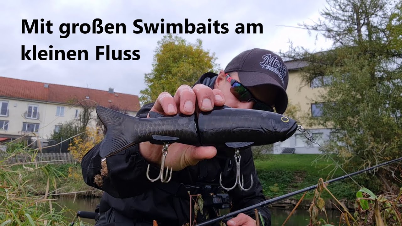Mit großen Swimbaits am kleinen Fluss