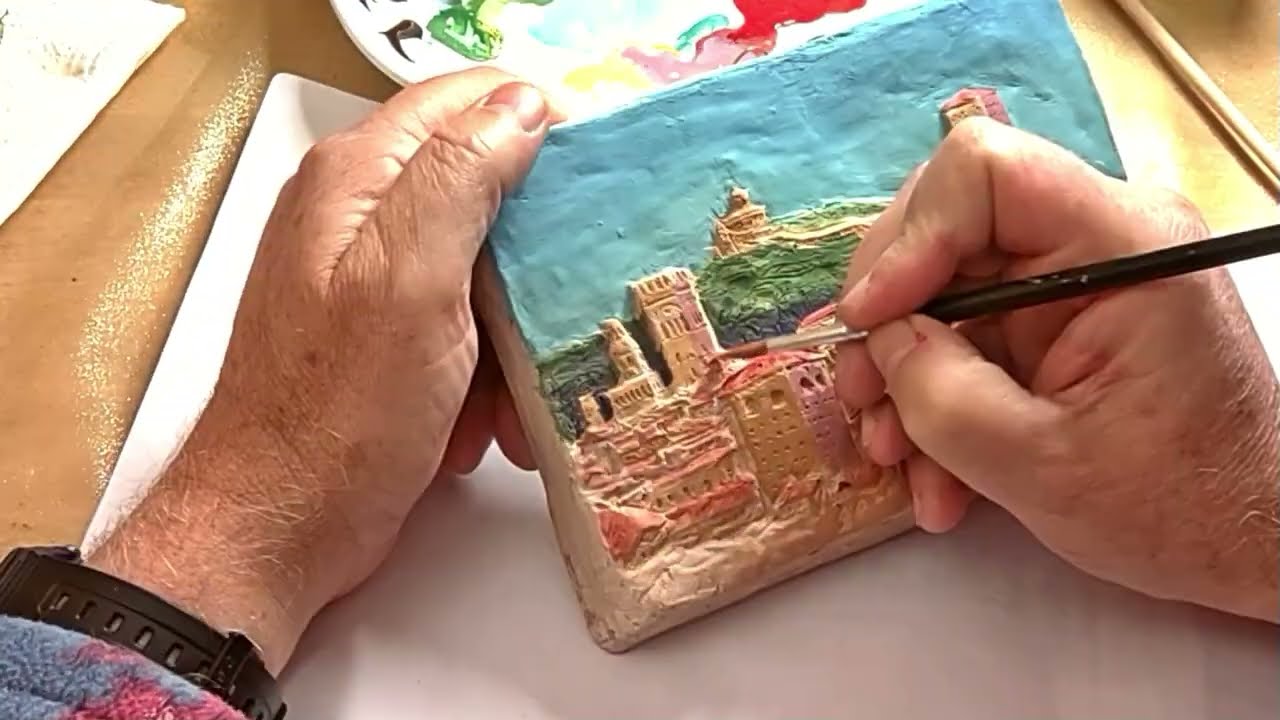 Tutorial Terracotta Come fare un bassorilievo a colori Tutorial How to color a terracotta bas-relief