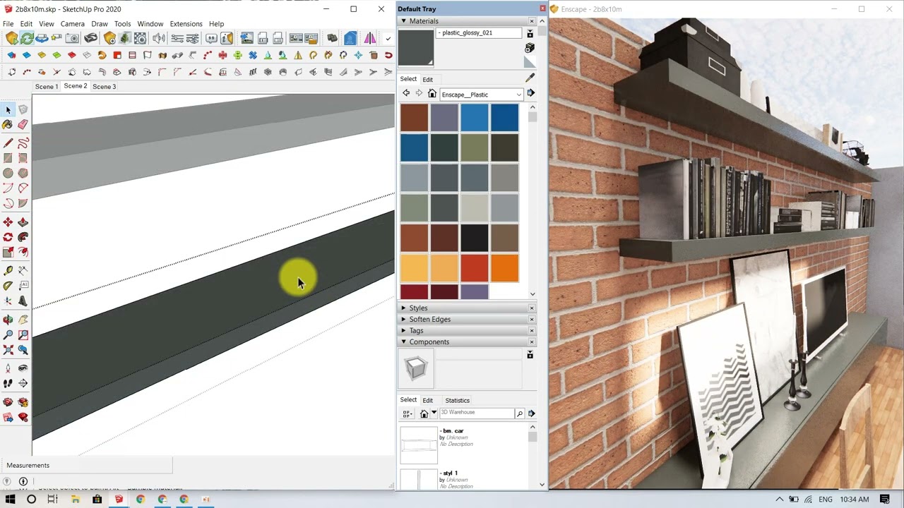Tiny house model and Enscape Rendering