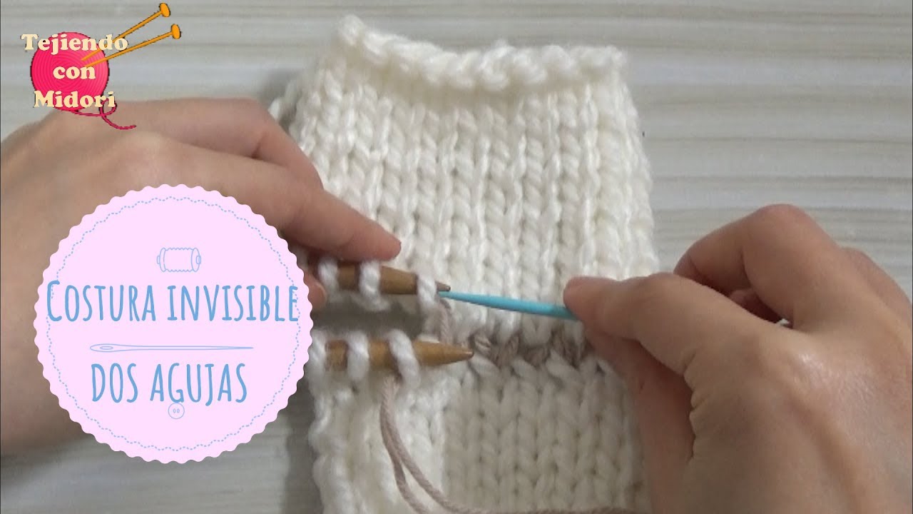 Costura invisible en DOS AGUJAS