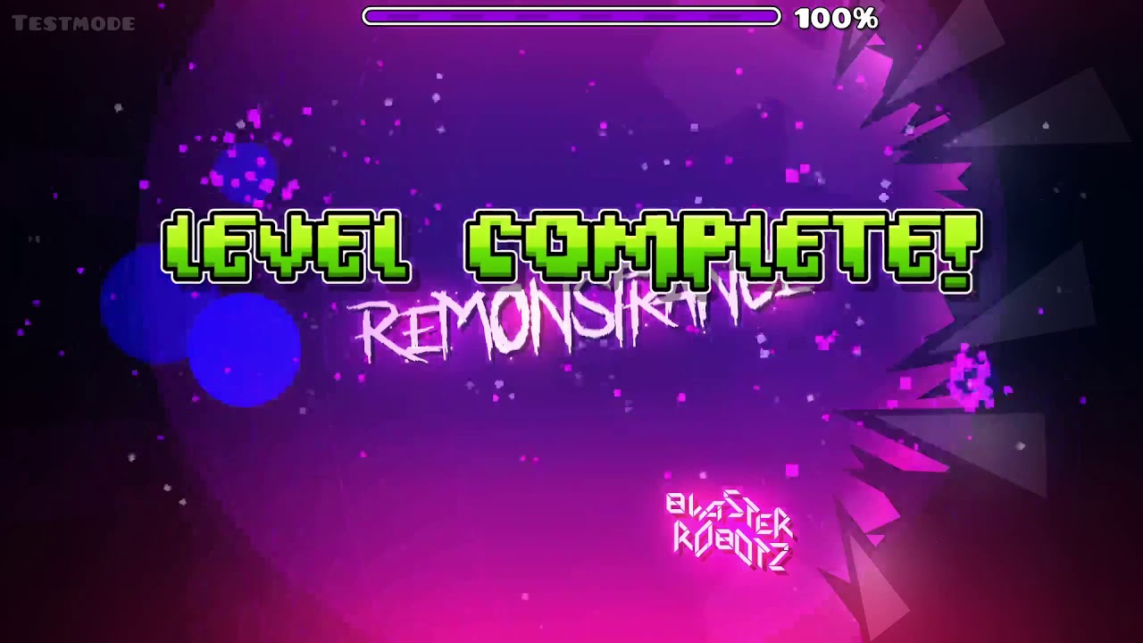 Amazing fast paced level! Remonstrance (geometry dash hard demon)