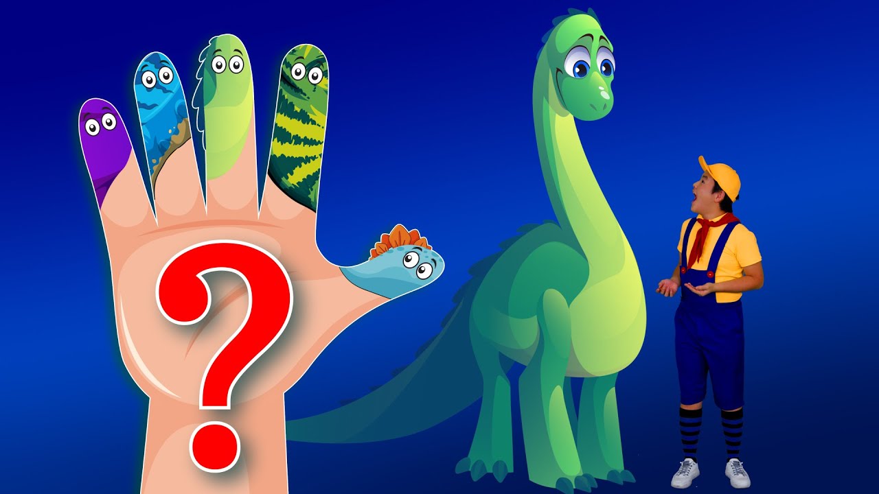 🦖 Dino Finger Family 🖐| Kids Funny Songs