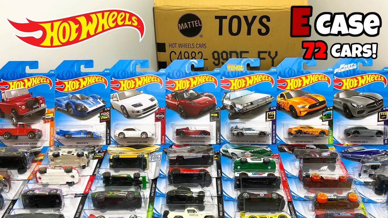 Unboxing Hot Wheels 2019 E Case 72 Car Assortment!