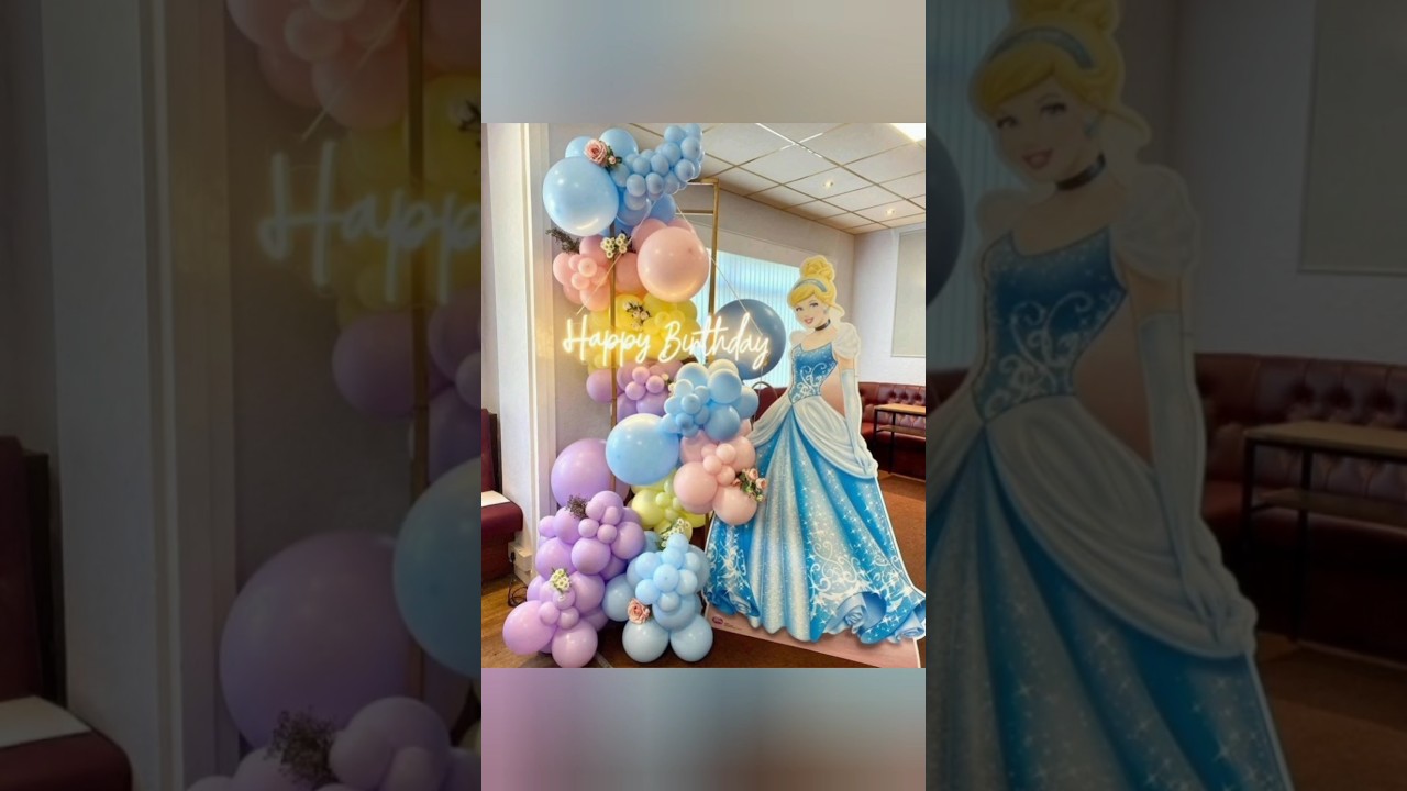 Cinderella theme birthday decoration ideas ✨