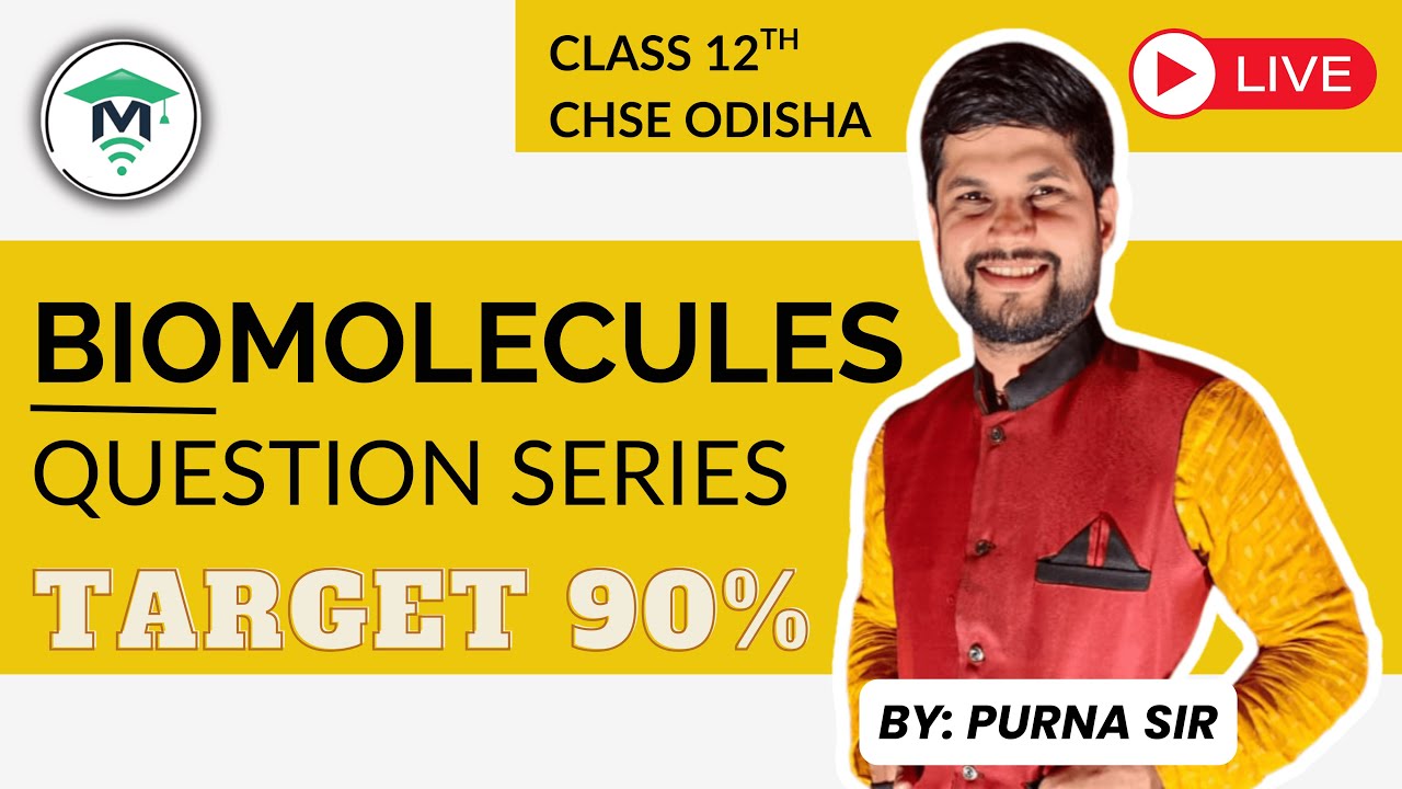Biomolecules Important Questions | Target 90+ Biology Class 12 CHSE Odisha | MatSciOdia