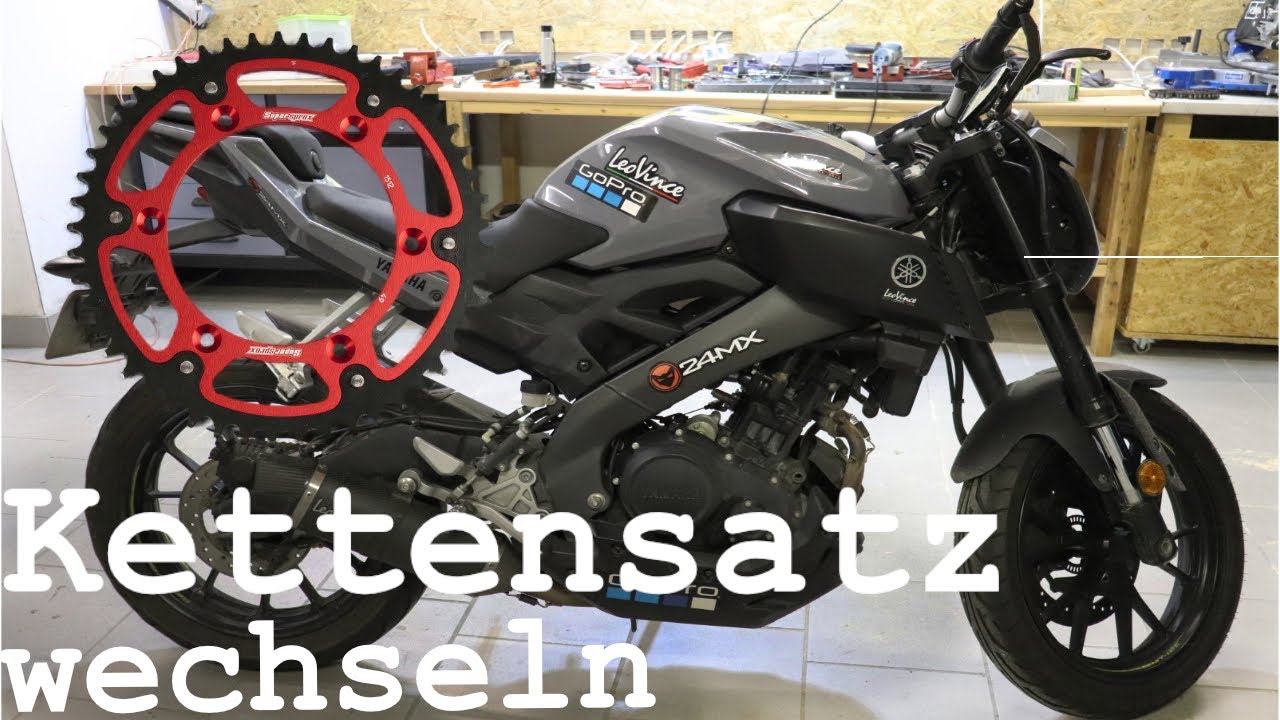 Kettensatz wechseln beim Motorrad - Yamaha Mt125 ?!