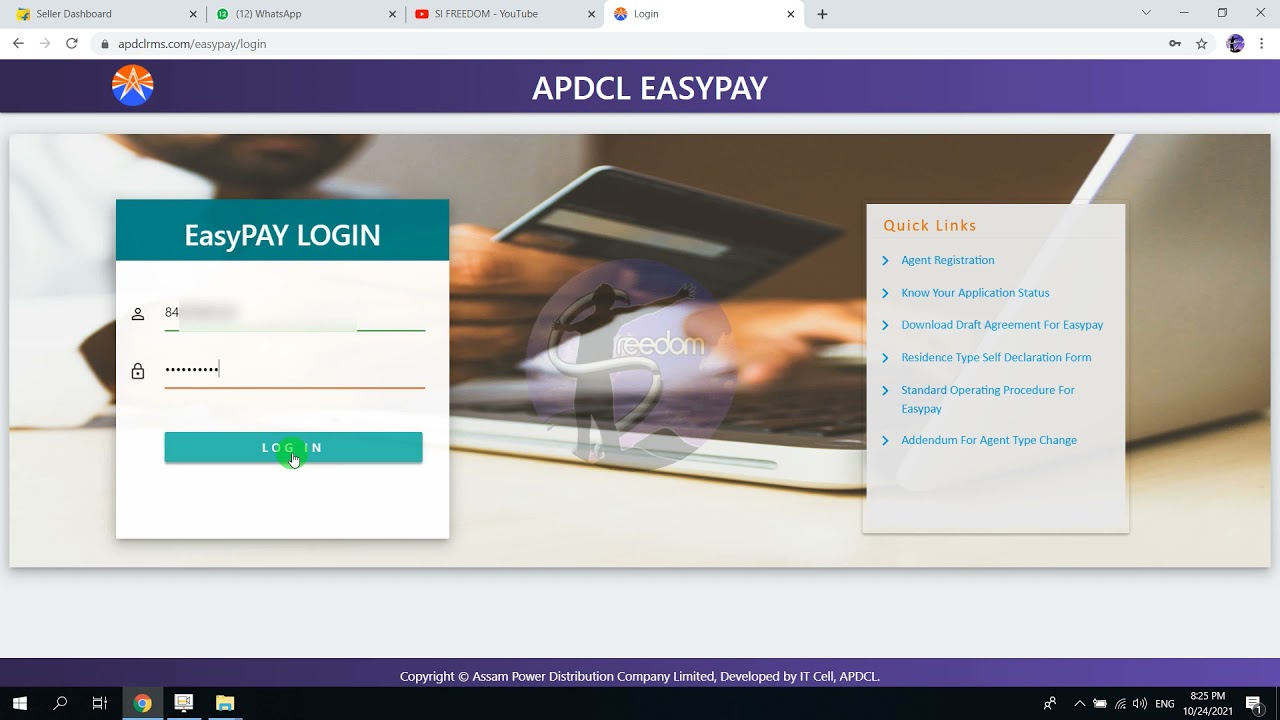 Apdcl easy pay new app user creation