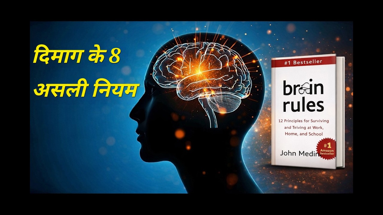 दिमाग़ के 8 असली नियम जो आपकी ज़िंदगी बदल देंगे  |  Brain Rules Hindi Audiobook Summary #ytviral