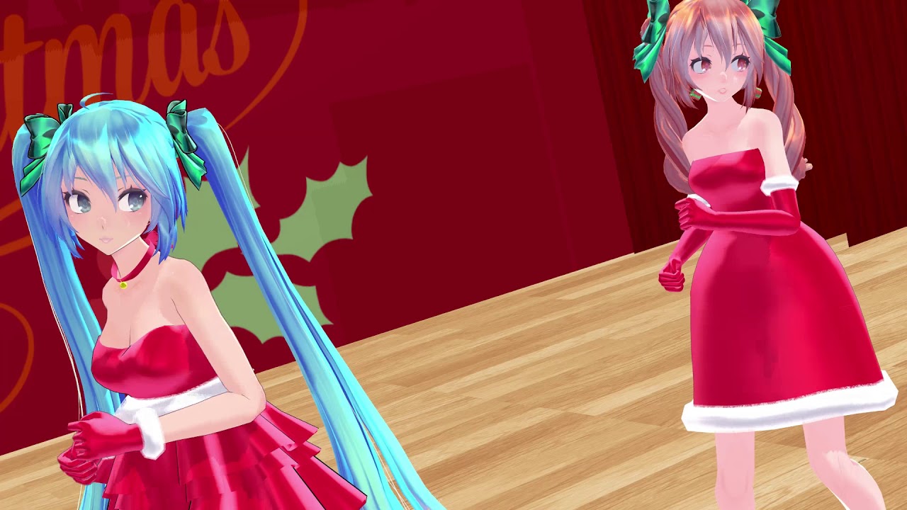 Miku & Teto Merry Christmas [MMD 2018]