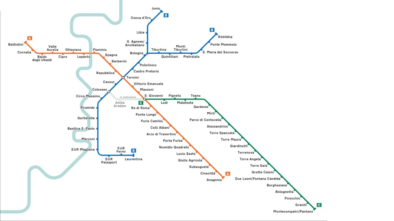 Timelapse metropolitana di Roma (ATAC)