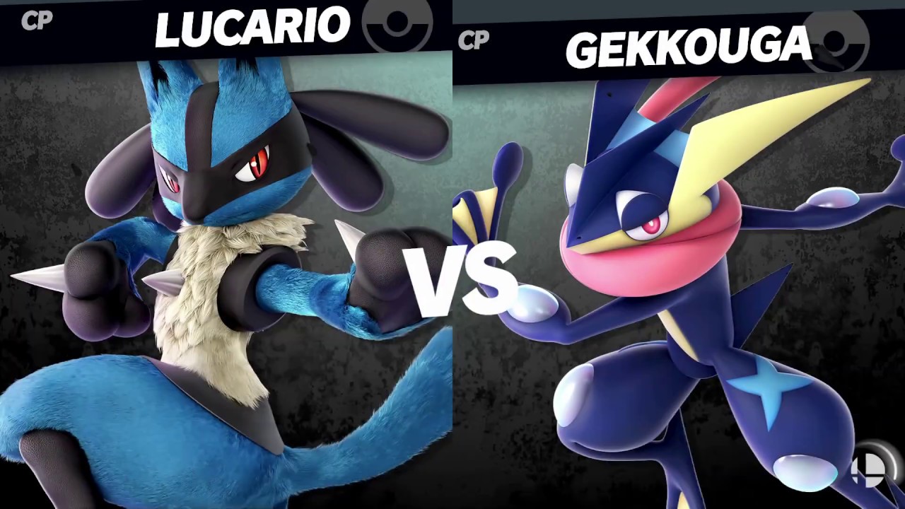 【スマブラSP】ポケモン対決その1 ルカリオVSゲッコウガ-両方CPレベル9-