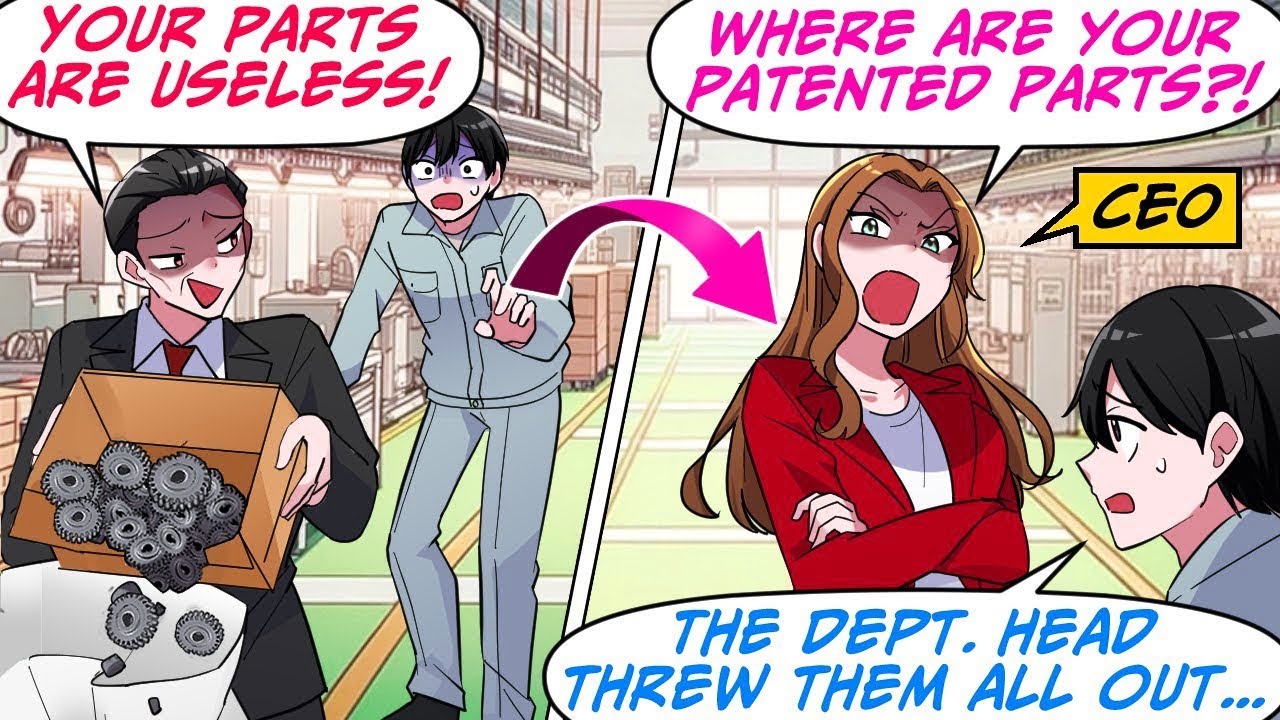 I Couldn’t Believe My Boss Threw Out My Patented Work… Then the CEO Shocked Me[RomCom Manga Dub]