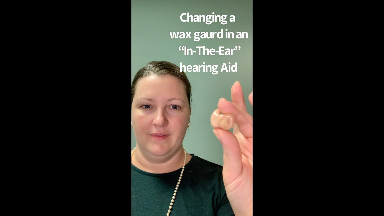 Changing a wax filter on an In-The-Ear Hearing Aid