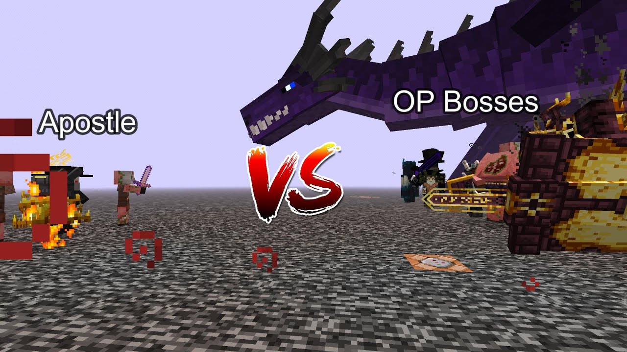 Updated Apostle vs OP Bosses  Minecraft  Mob Battle
