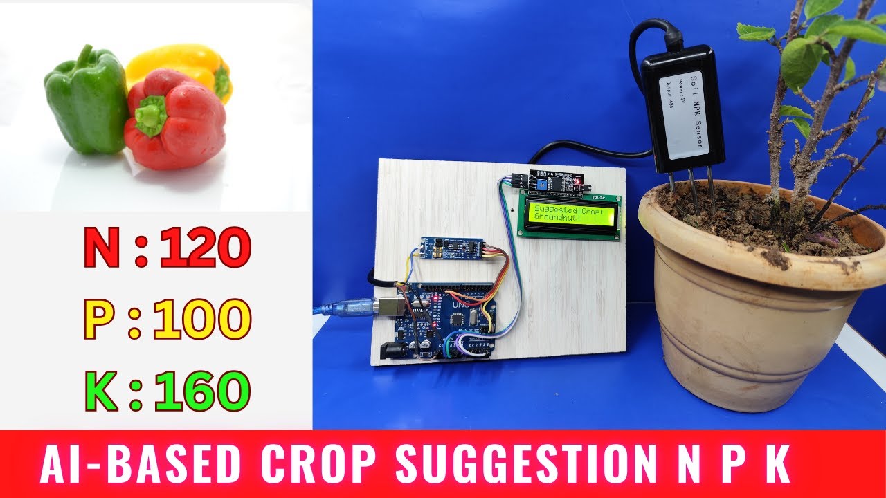 AI-Based Soil Nutrient Testing System Using NPK Sensor & Arduino | Smart Crop Recommendation Project