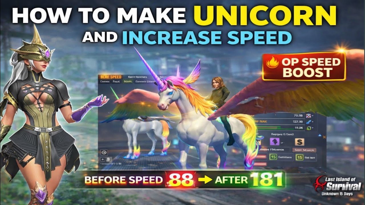 FREE UNICORN In Operation Base 😱 | How to Make Unicorn & Boost Speed 181+ | Last Island of Survival