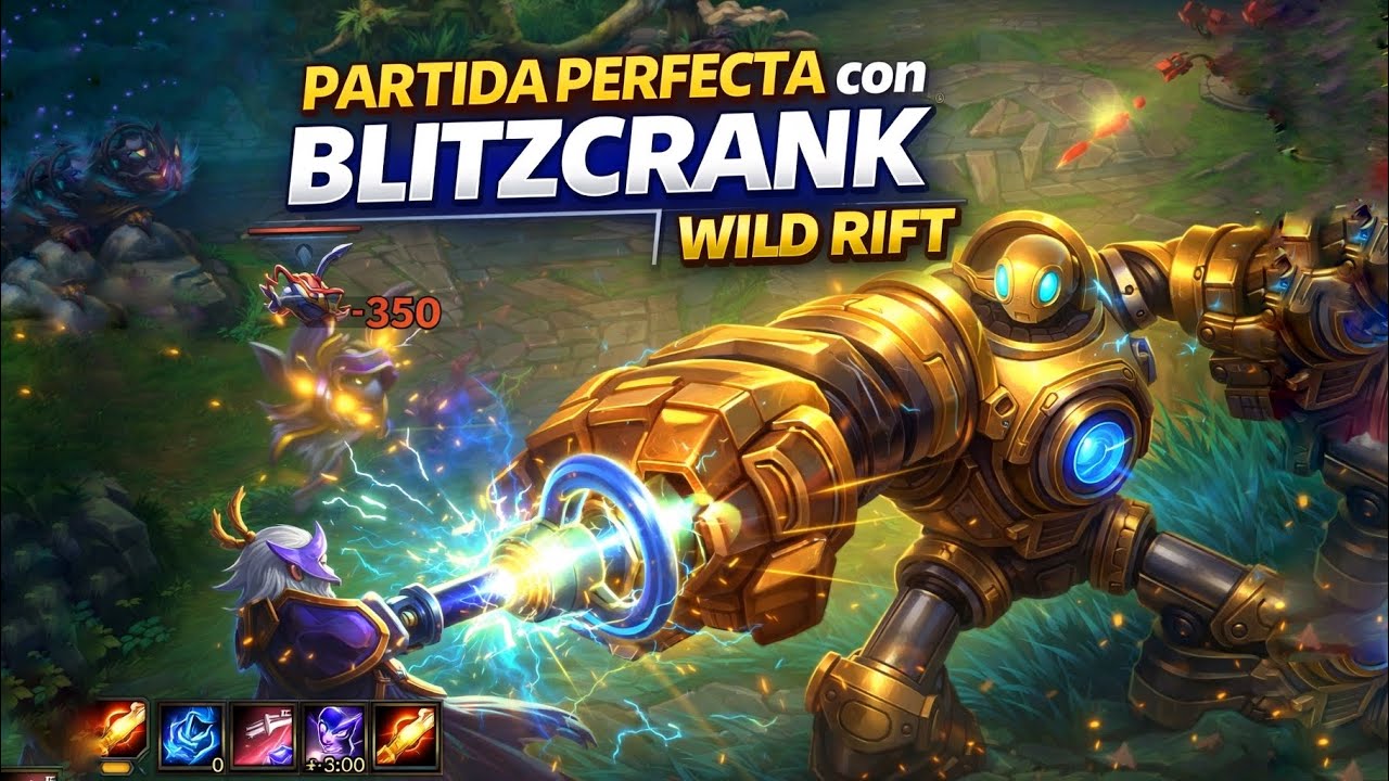 Partida Perfecta con Blitzcrank | Wild Rift Support