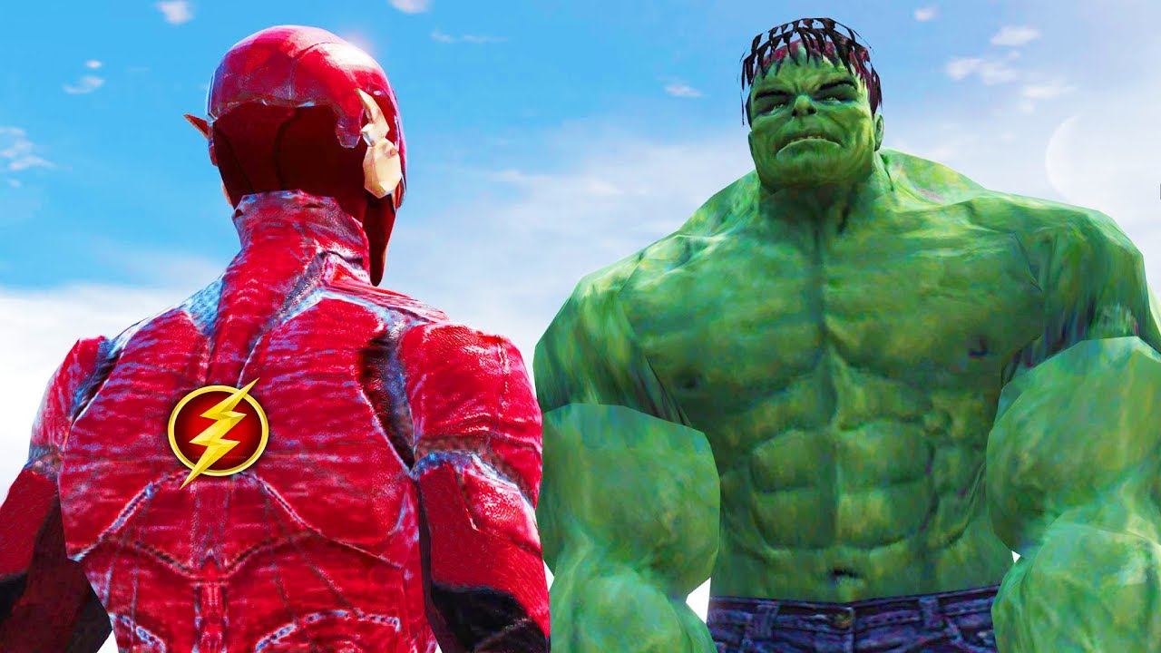 THE INCREDIBLE HULK VS THE FLASH - EPIC BATTLE