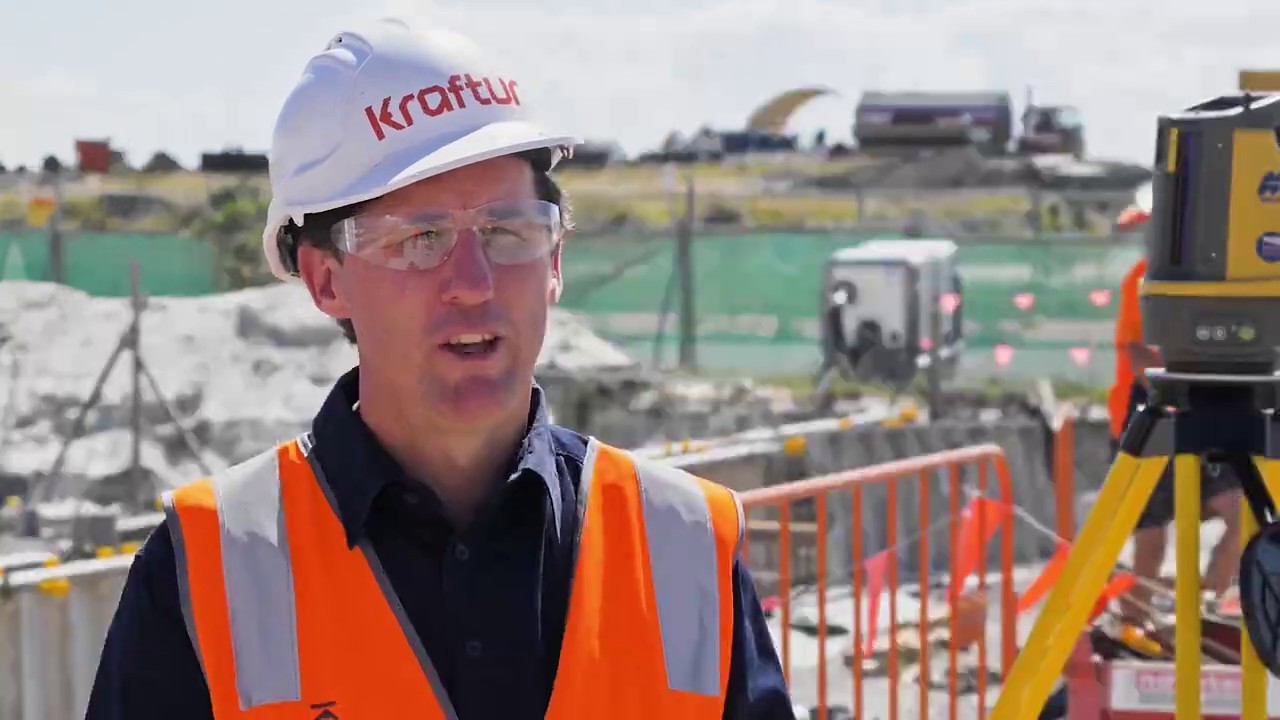 Kraftur uses Topcon LN-150 construction total stations for accurate set out