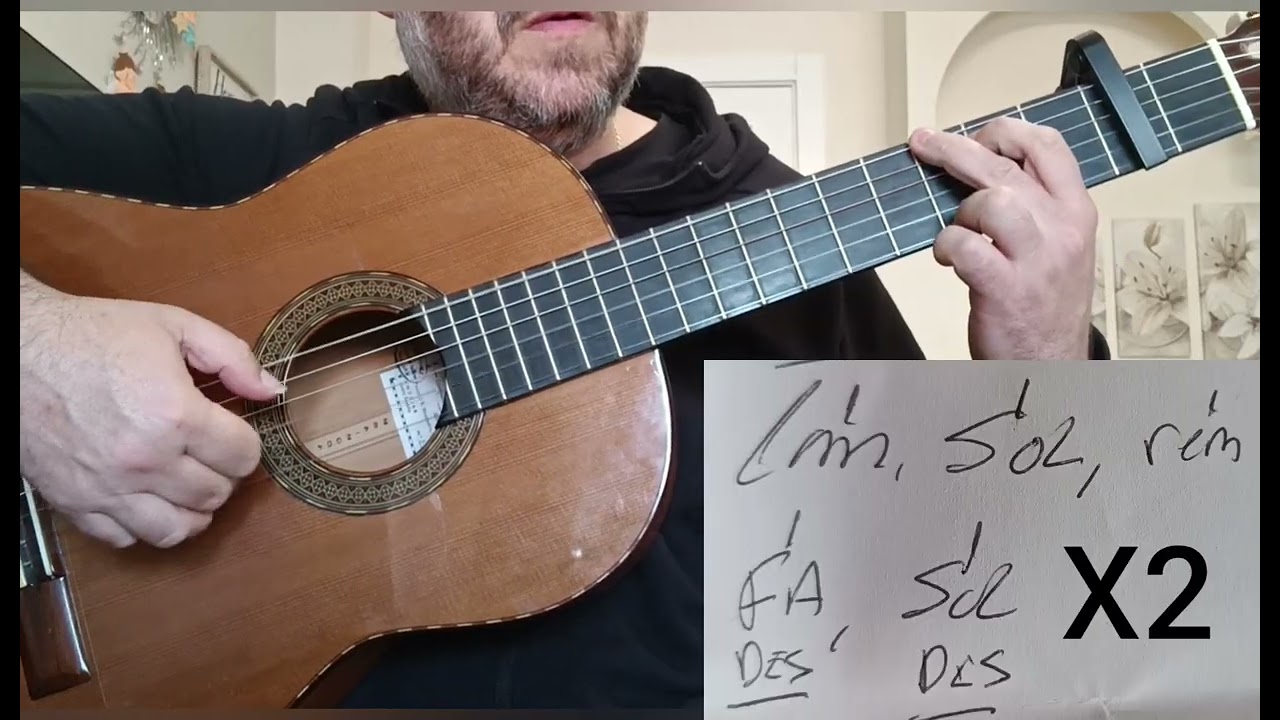 CANTA POR MI. EL ÚLTIMO DE LA FILA. TUTORIAL GUITARRA ACORDES 