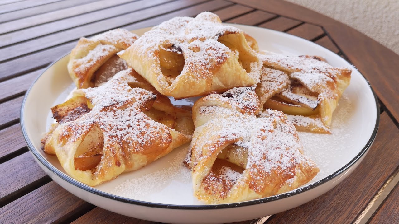 Ciasto francuskie z jabłkiem i cynamonem - banalny przepis🍏🍎