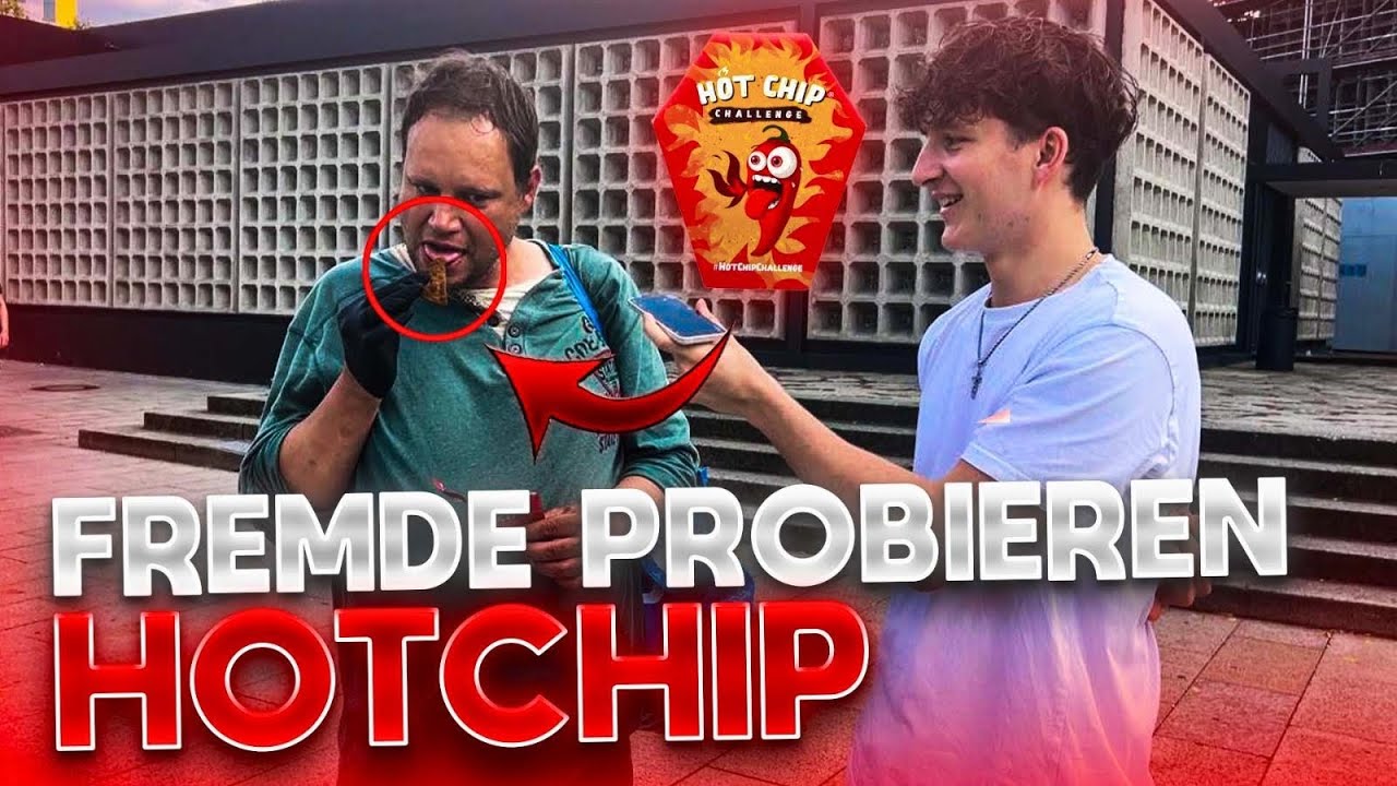 OBDACHLOSER probiert HOTCHIP (Hotchipchallenge bei Fremden) 🥵🙊