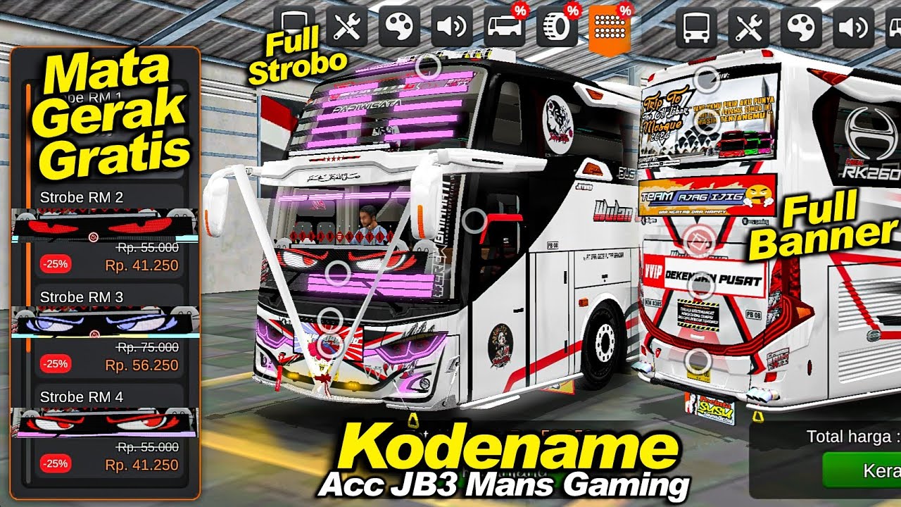 Buset Sekeren Ini Gratis🤣 Kodename Acc Jb3 Mans Gaming BUSSID V4.3.4
