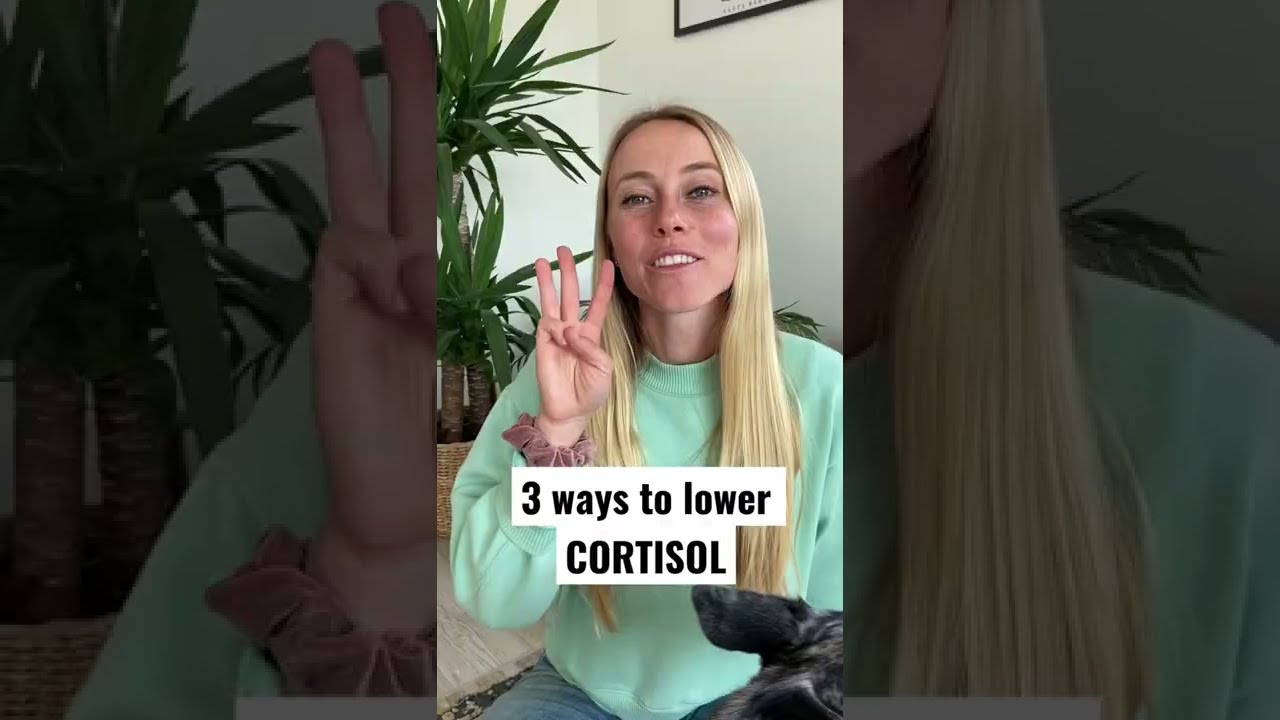 3 ways to lower CORTISOL #shorts