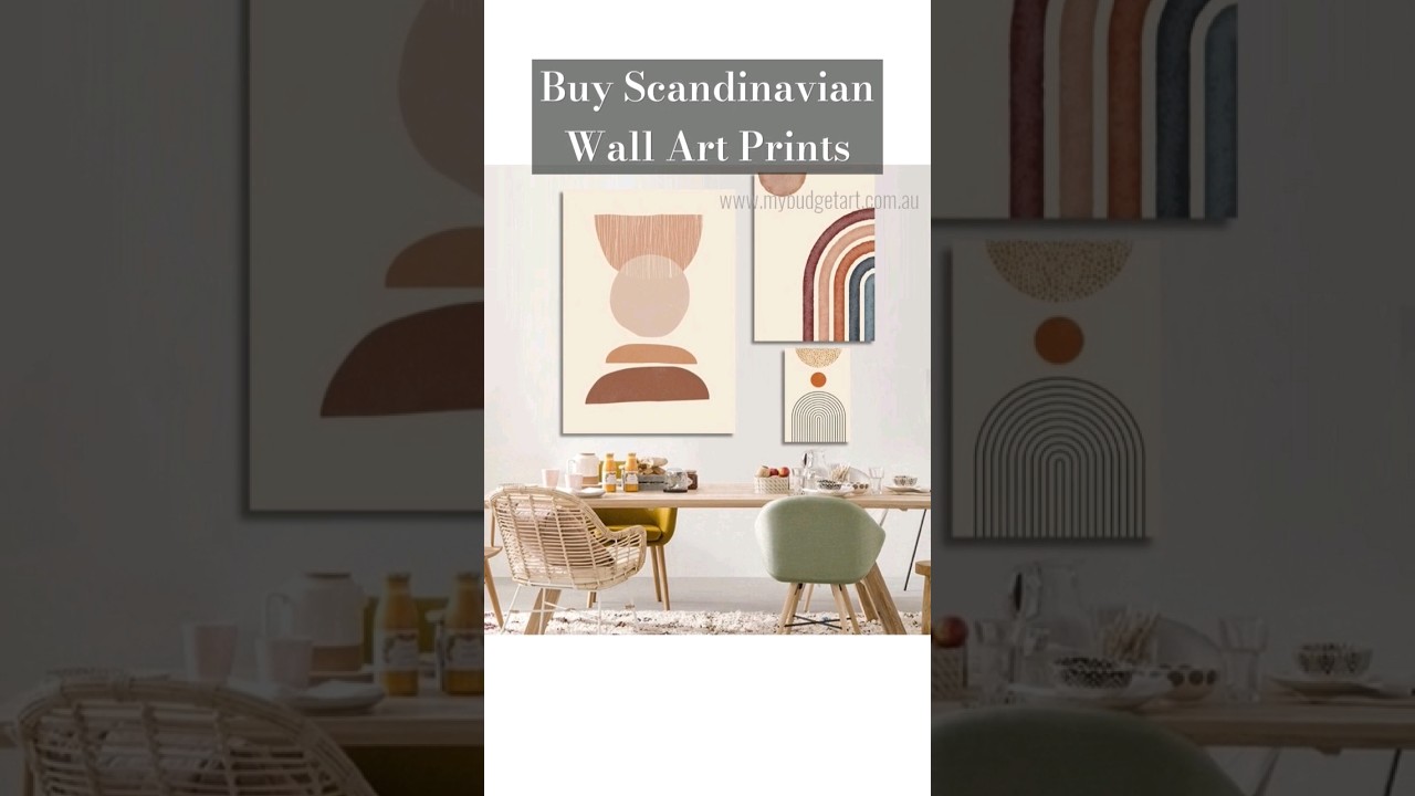 mybudgetart.com.au I Buy Scandinavian Wall Art Prints I Canvas art #viral #shorts #shortsvideo