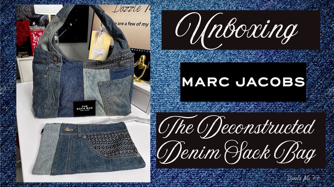 UNBOXING: Marc Jacobs The Deconstructed Denim Sack Bag 👖❤️✨