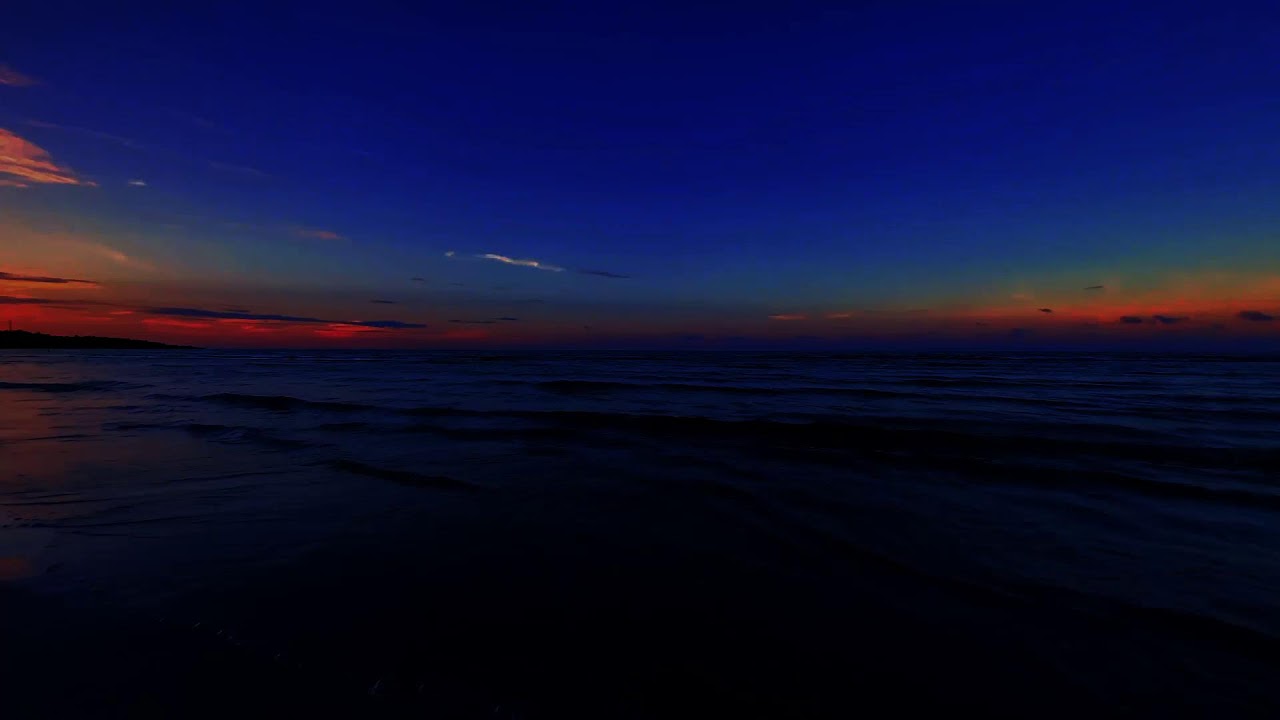 Nighttime Beach Ambience with Beach Sounds for Sleeping and Gentle Waves