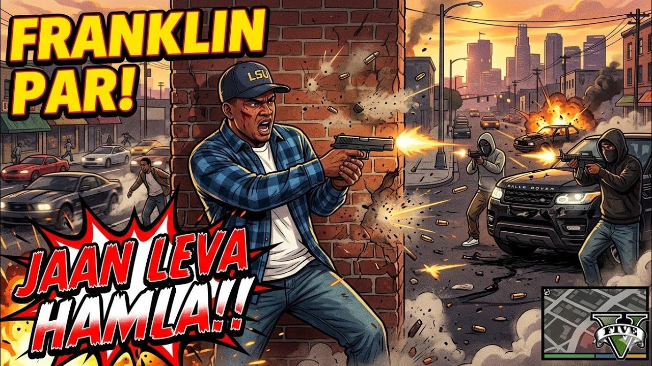 Franklin Par Jaanlewa Hamla! 😱 - GTA 5 Gameplay (Hindi)