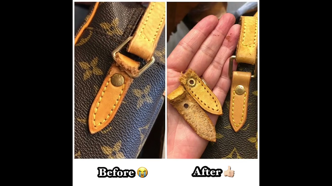LV handbag repair✨ replacing with a new side part