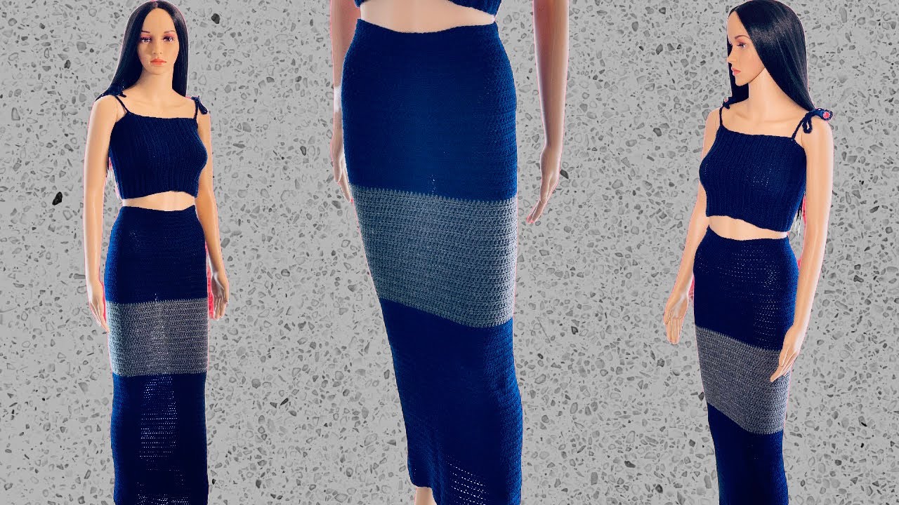 How To Crochet A Long Skirt | Simple & Easy Step By Step Tutorial/Pattern For Beginners
