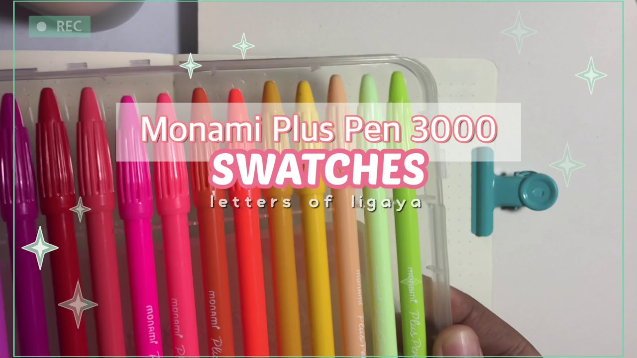 Monami Plus Pen 3000 Swatches | Review ✨ V001