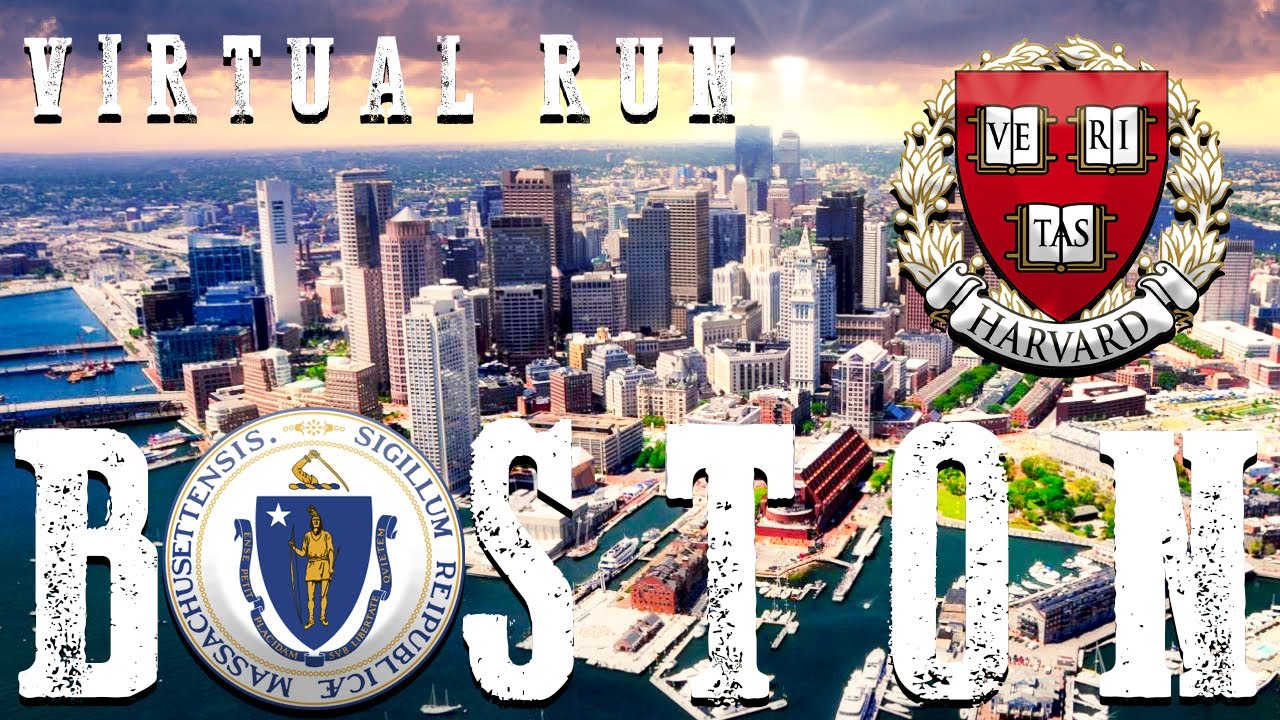 🆃RE🅰DMILL | Virtual 🆁un - BOSTON - French Quarter to Harvard Library #treadmill #boston #harvard