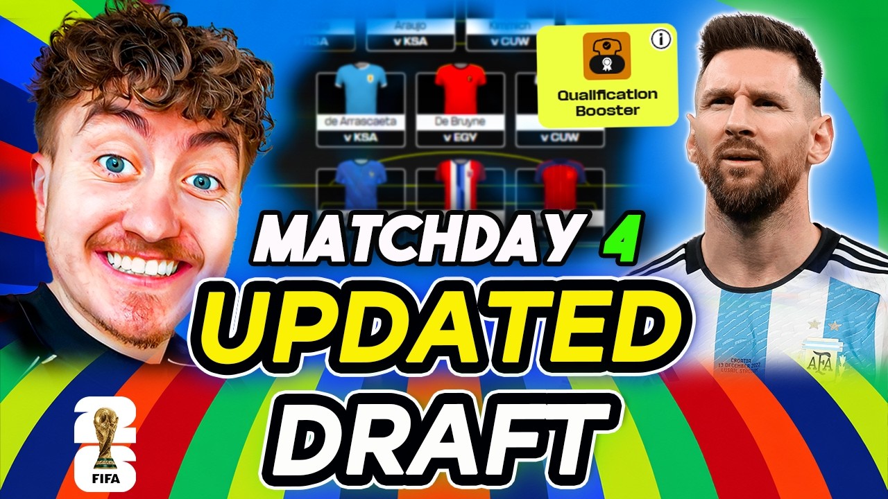 UPDATED MATCHDAY 4 TEAM✅ | UNLIMITED TRANSFERS | FIFA WORLD CUP FANTASY FOOTBALL 2026