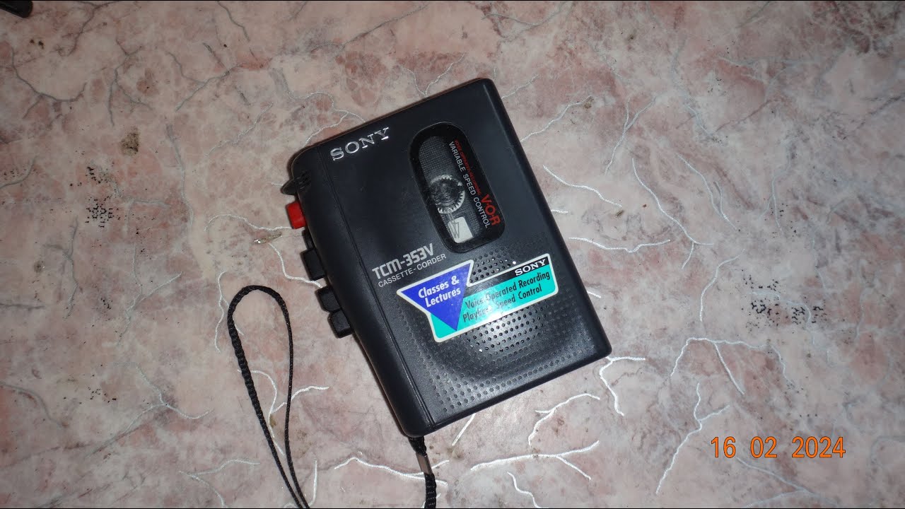 Sony TCM-353V. Замена пассиков.