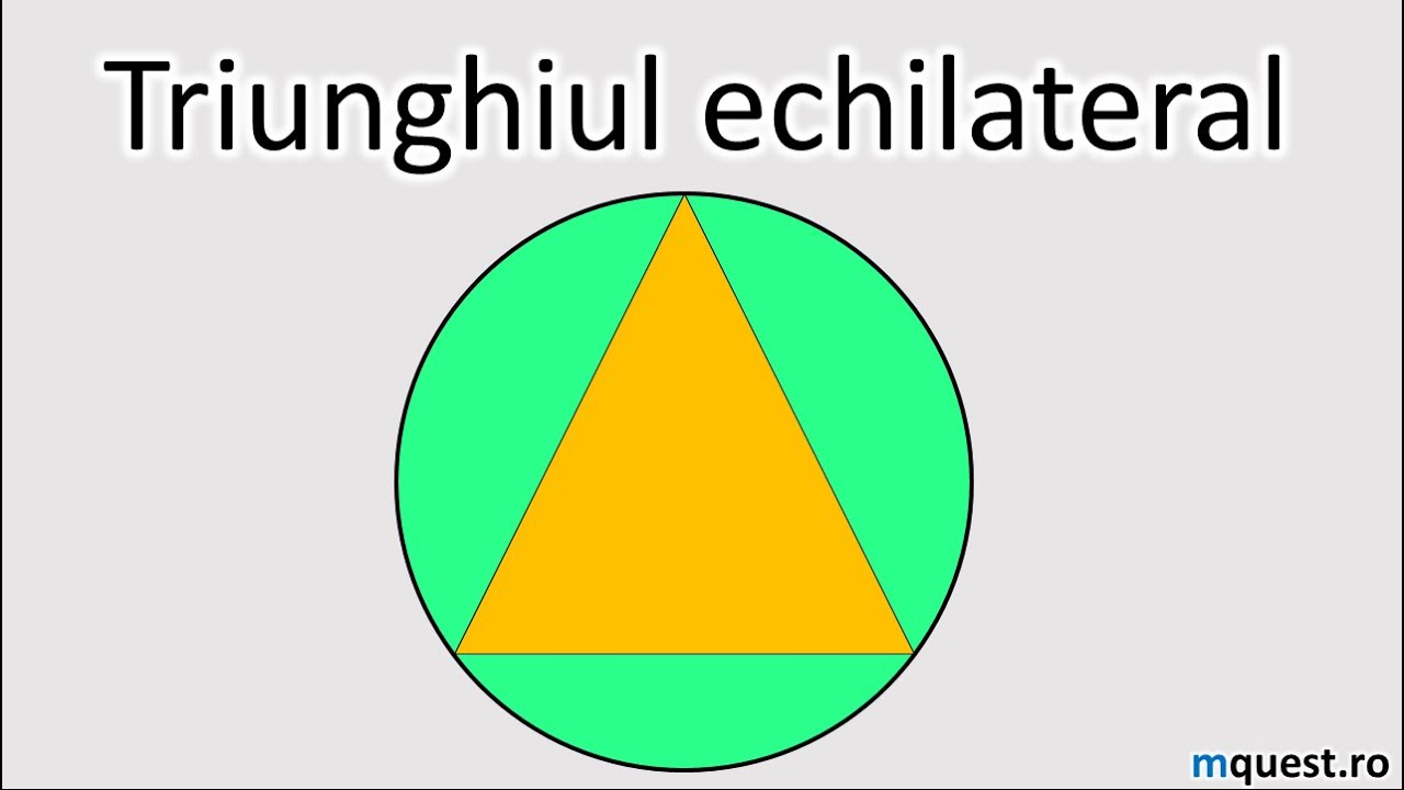 Triunghiul echilateral, clasa a VI-a