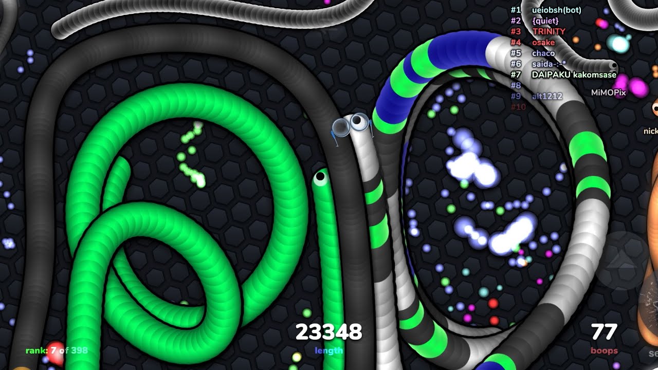 【slither.io】囲ませ〜‼️ 最後に重大発表#スリザリオ #スリザリオスマホ 