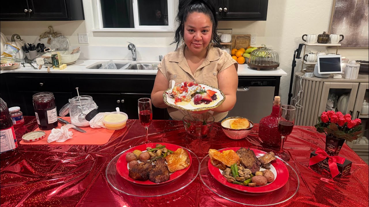 14 de febrero  ideas Cena 🥘 para enamorados 🥰 vero 8a en vivo 🛑colaboración con Carmen 8a 💜