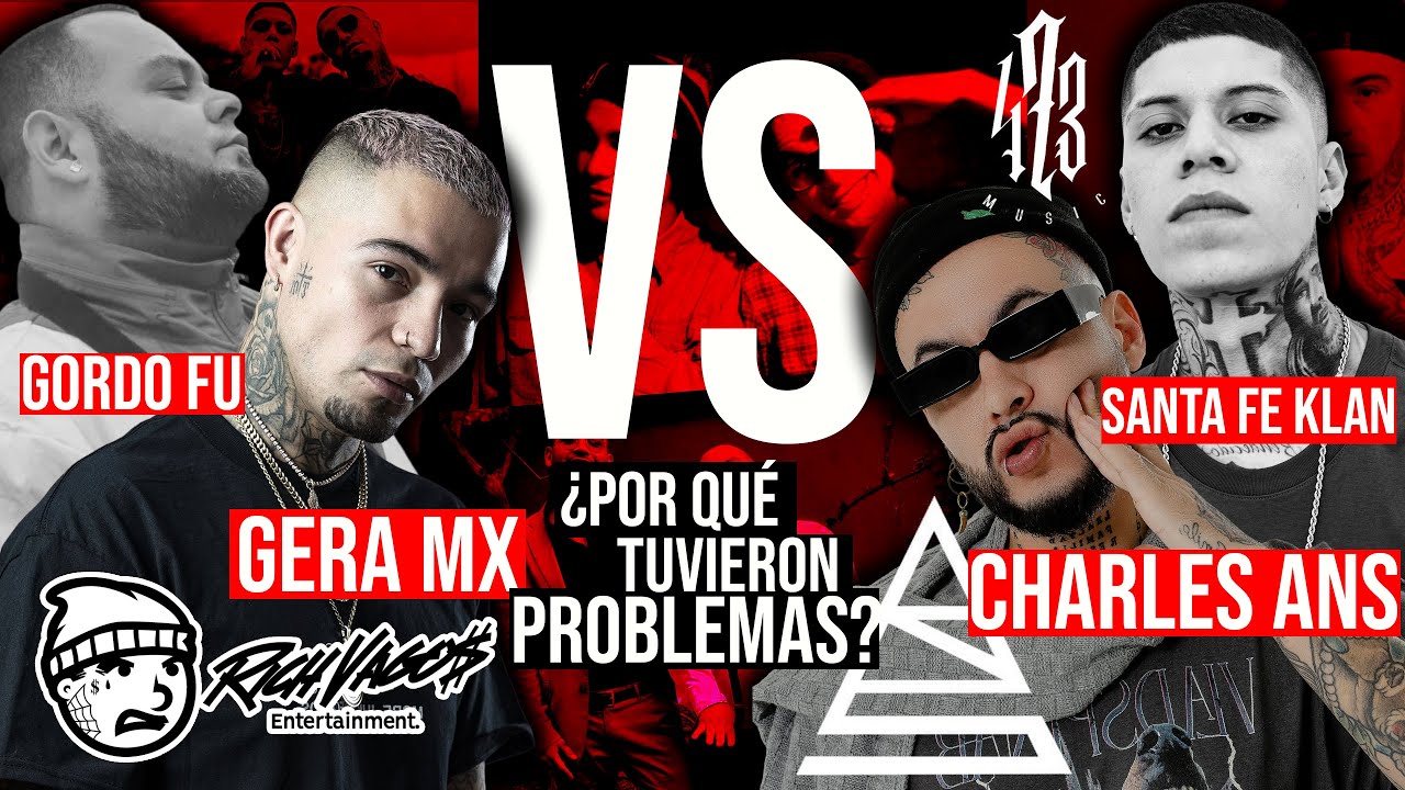 GERA MX VS SANTA FE KLAN Y CHARLES ANS || ¿Por qué se SEPARARON? y CANCIONES en las que se TIRARON