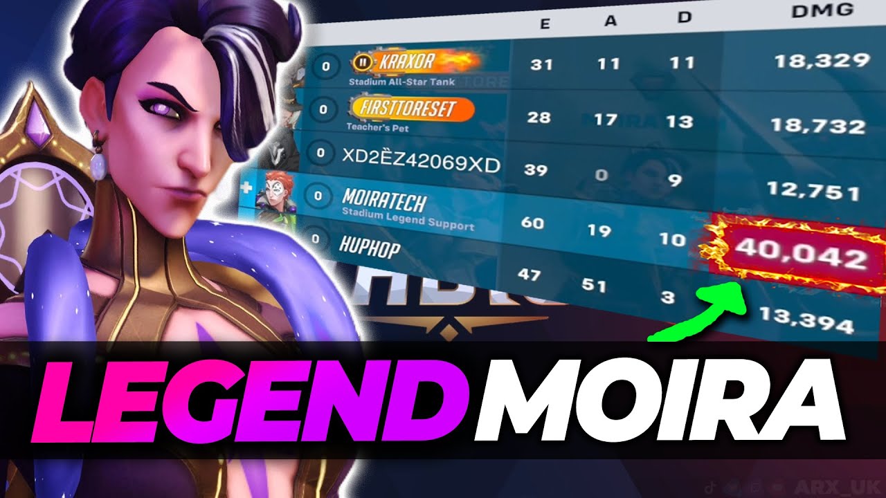 Moira Drops 40% Team Damage with this build | Overwatch 2 Stadium